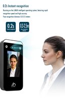 Terminal de Reconocimiento Facial con IA Independiente TM-AI36 de 4.3 Pulgadas, Sin Necesidad de Software, Máquina de Control de Acceso y Registro de Asistencia
