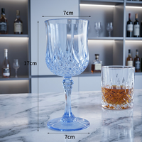 Verres à vin incassables à pied en PC, réutilisables, résistants aux chocs, gobelets QYT pour mariage