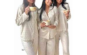 Vêtements de détente décontractés PJ <span class=keywords><strong>ensemble</strong></span> coton pyjamas ensembles pour femmes bambou vêtements de nuit vêtements de détente femmes <span class=keywords><strong>ensemble</strong></span> - Product Image 5