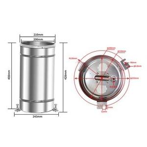 Capteur de pluie en acier inoxydable à double godet basculant pour station météo, résolution 0,1 0,2 0,5 mm - Product Image 6