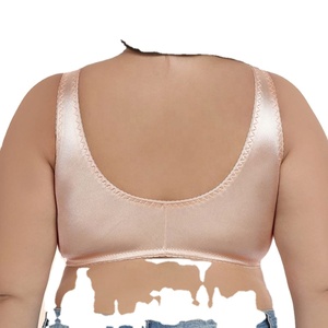 Sujetador estilo camisón de satén con cierre frontal para mujer, talla grande, ultrafino, sin esponja, lencería íntima europea y americana - Product Image 4