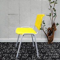 Chaise de loisirs moderne en plastique, style panneau de bois, pour la maison, le salon, la chambre, l'école - Vente en gros