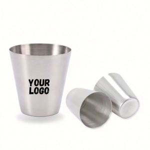 Verre à vin en métal incassable de 30 ml, imprimé sur mesure, mini-gobelet en acier inoxydable, verre à shot de 1 oz - Product Image 1