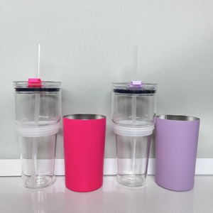 Wholesale 25oz <b>Double</b> <b>Wall</b> Stainless Steel <b>Coffee</b> Tumblers <b>Glass</b> BPA Free Eco-Friendly Thermal Insulation for Camping Gift Use - Product Image 1