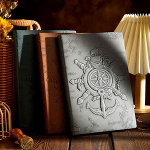 Vintage European Embossed Exquisite Hardcover Leather Journal <b>Notebook</b> A5 Daily Planner Gift - Product Image 4