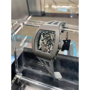 Reloj Mecánico Automático de Cerámica Gris de Alta Calidad para Hombre, con Cristal de Zafiro, Movimiento Tourbillon, Reloj Deportivo - Product Image 1