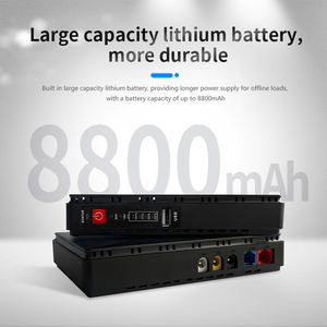 CWUPS Mini UPS 10400mAh DC Smart Online Standby 5V 9V 12V Electrodomésticos Wifi Router Aplicación de computadora 10kVA Capacidad AC - Product Image 3