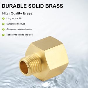 Adaptateur réducteur de raccord de tuyau en laiton <span class=keywords><strong>1</strong></span>/<span class=keywords><strong>4</strong></span> "<span class=keywords><strong>filetage</strong></span> mâle <span class=keywords><strong>NPT</strong></span> à <span class=keywords><strong>1</strong></span>/2" <span class=keywords><strong>filetage</strong></span> femelle <span class=keywords><strong>NPT</strong></span> raccord de tuyau droit mamelon hexagonal coupleur rapide - Product Image 6