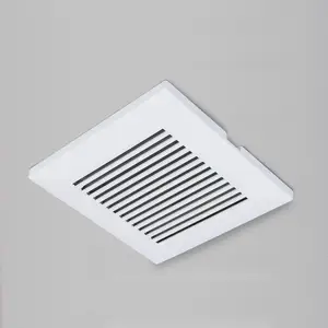 Square Air Vent ABS Grille Cover White Soffit VentためBathroom Office Kitchen Ventilation Air出口
