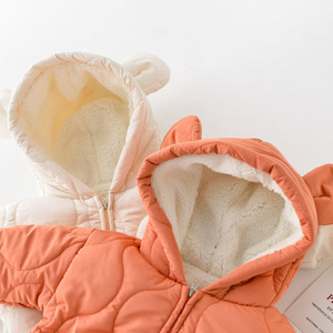 Peleles con capucha para bebés recién nacidos de 3 a 36M, ropa infantil de algodón, mono cálido para nieve, ropa de exterior, invierno, 2022 - Product Image 4