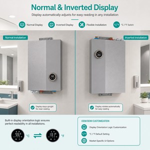 Chauffe-eau électrique commercial sans réservoir 36 kW 240 V avec application Wi-Fi intelligente et vanne de contrôle de débit intégrée pour eau chaude instantanée multipoints - Product Image 2