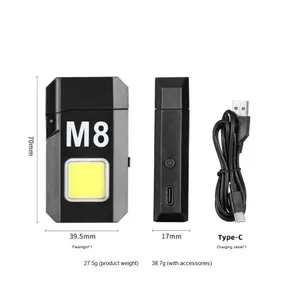 Mini điện sưởi ấm dây dẫn USB nhẹ hơn 3.7V có thể sạc lại xách tay Keychain với COB làm việc ánh sáng đèn pin & ngọn đuốc - Product Image 5