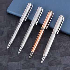 <b>Light</b> Luxury Stainless Steel Metal Ballpoint Pen 0.7mm LOGO Customizable Business Signature Pen for Weddings and Business Custom - Product Image 2