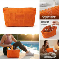 Bolsa de Cosméticos de Tela de Rizo con Estampado Personalizado Royal Fair para Días de Spa, Baño, Maquillaje y Almacenamiento de Cosméticos