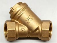 Saringan Y Kuningan, 1/2", 3/4", 1", Filter Berulir, Katup Pra-filter untuk Air Keran, Pemanas Lantai & Boiler Gantung Dinding PN16