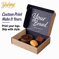 Caja de Panadería Negra con Logotipo Personalizado para Pastel, Macaron, Repostería, Caja de Embalaje de Lujo para Postres con Impresión en Dorado para Panadería