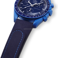 Correa de Reloj Inteligente SparkTime Luxury de 20 mm, Premium, Ajustable, Suave, Transpirable, de Goma, con Textura Lunar 3D, Resistente al Agua, Color Luna Fría