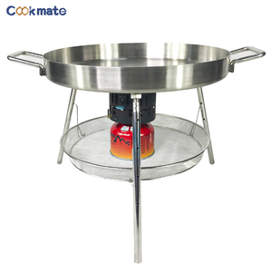 Padella Grande Tipo Wok con 3 Gambe Staccabili, Ideale per Barbecue all'Aperto, Preparazione di Pancake Grandi, Arrostimento di Bistecche. - Product Image 3