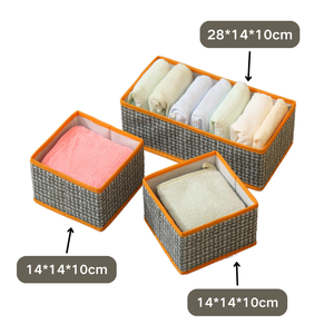 Tủ quần áo ngăn kéo hộp lưu trữ chất lượng cao không dệt vải + Tông thân thiện với môi trường mùi có thể được gấp lại và xếp chồng lên nhau - Product Image 6