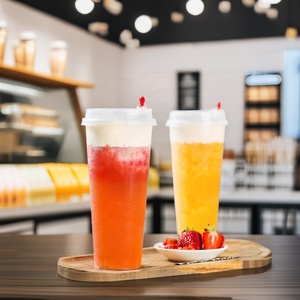 Gobelets à café jetables en plastique transparent PET personnalisés avec logo AT PACK, 12 oz, 16 oz, 20 oz, 24 oz, avec différents couvercles - Product Image 5