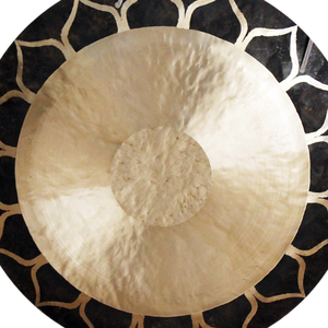 <span class=keywords><strong>34</strong></span> pouces 85cm Lotus vent gong fait à la main vent Gong pour son guérisseur et méditation - Product Image 4