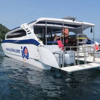 Bateau à passagers en aluminium de 52 pieds, design personnalisé, 75 places, vente flash