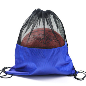 Bolsa de baloncesto con cordón, bolso de hombro doble multifuncional para entrenamiento deportivo al aire libre, logotipo personalizable, unisex - Product Image 2