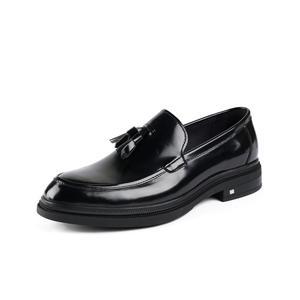 Chaussures Oxford en cuir véritable à bout pointu, imperméables, avec sangle réglable, soutien de la voûte plantaire stable, chaussures décontractées pour hommes, bureau, carrière - Product Image 3