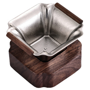 Titanium <b>Tea</b> Strainer Stainless Steel Brushed Finish Reusable <b>Tea</b> <b>Infuser</b> Set Simple Style - Product Image 5