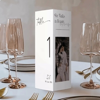 Menus personnalisés pour les mariages Banquets Dîner d'anniversaire-Petites recettes fraîches Carte de siège de table pour invités pour étiquettes d'emballage de mariage