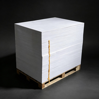 Feuille de papier kraft écologique double face enduite de PE, résistante à l'humidité, pour l'emballage de boissons et d'aliments