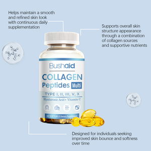 Capsules Molles <span class=keywords><strong>de</strong></span> <span class=keywords><strong>Collagène</strong></span> Peptidique Multi-Action avec <span class=keywords><strong>Vitamine</strong></span> <span class=keywords><strong>C</strong></span>, Glutathion <span class=keywords><strong>et</strong></span> <span class=keywords><strong>Collagène</strong></span> – Produit <span class=keywords><strong>de</strong></span> Beauté - Product Image 3