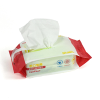 Imprimé personnalisé coloré jetable marque privée sensible bébé main et bouche eau de nettoyage lingettes humides en tissu pour bébé
