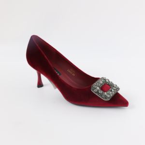 <span class=keywords><strong>2023</strong></span> tacones de fondo rojo de lujo para mujer, nuevos estilos, tacones altos sin cordones con punta en pico para fiestas de Primavera y verano, Sexy - Product Image 1