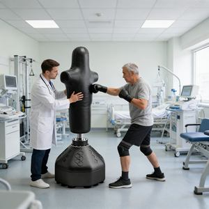 Saco de Boxeo Profesional Resistente con Cadena y Eslabón Giratorio, Saco de Boxeo Duradero para <span class=keywords><strong>Muay</strong></span> <span class=keywords><strong>Thai</strong></span> y Kickboxing - Product Image 1