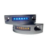 Lampadaire solaire en aluminium en forme de croissant, clignotant, durable, IP68, pour trottoirs