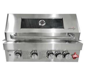 Cozinha ao ar livre construída em aço inoxidável churrasqueira a gás com garfo rotativo flap carvão vegetal & GLP chapa comercial forno industrial - Product Image 6