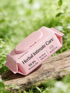Lenços Íntimos Herbais - Sem Enxágue, Limpeza Antibacteriana Suave, Tecido Não Tecido para Uso Adulto - Product Image 3