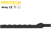 Boîtier de distribution de terminaison M8 à 12 ports, signal unique, type IEC, indice de protection IP67, 6A 10-30V, pour usage industriel