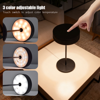 Lampe de table créative Usb minimaliste touche moderne Restaurant café décor batterie sans fil vente en gros