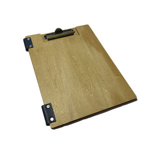 Restaurante logotipo grabado personalizado A4 A5 portapapeles Base de madera Flip Panel libro menús Carpeta de tarjetas cubierta de menú de madera soporte de tablero - Product Image 6