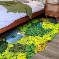Tapis décoratif en fausse fourrure de cachemire, tapis moelleux pour chambre à coucher, salon, salle de bain