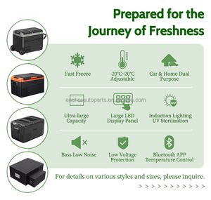 Réfrigérateur de véhicule avec poignée 35L 45L Single Cooling <span class=keywords><strong>12V</strong></span> 24V AC.684.201 Réfrigérateur mobile portable pour voiture électrique Congélateur - Product Image 5