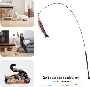 Jouets pour animaux de compagnie : Jouet interactif pour chat en forme de poisson, souple, durable, avec herbe à chat, pour la mastication et le mouvement - Product Image 6