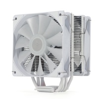 Ventilateur de refroidissement universel pour radiateur à caloducs, rose, blanc, noir, 4 tubes en cuivre, refroidissement du processeur LGA1150 1200 1700 2011 2066 AMD AM4 AM5