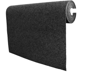 Großer Bereich 5 mm dicker grauer Polyester-Büroteppich Vollabdeckung Bodenmatte teppiche für Schlafzimmer Wohnzimmer Maschine gefertigt