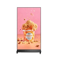 Layar CMS 85 Inci untuk Dalam Ruangan, Pemutar Iklan Digital Signage dan Display yang Berdiri di Lantai