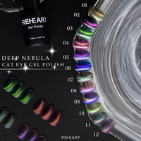 Lot de vernis à ongles magnétiques classiques effet œil de chat, gel monophase, finition de haute qualité, nouvelle couleur hiver, sans TPO, pour nail art magnétique