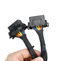 Cable Adaptador Divisor en Y OBD2 de 16 Pines para Herramienta de Diagnóstico de Vehículos, Escáner OBD2, Bypass SGW, Comunicación ECU J1962