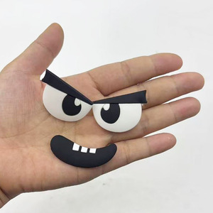 Patchs adhésifs en caoutchouc souple à grands yeux amusants avec motif d'ours pour figurines, poupées et coques de téléphone - Grand <span class=keywords><strong>dessin</strong></span> <span class=keywords><strong>animé</strong></span> 3D - Product Image 3
